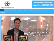 Tablet Screenshot of newteethchicago.com